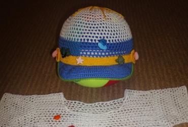 כובע קרושה לילד: תרשים עם תיאור ווידאו כובע קרושה לתינוק